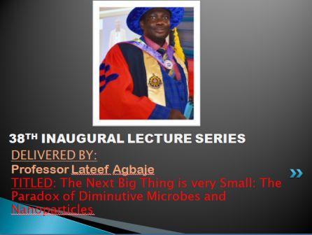 LAUTECH 38th Inaugural Lecture Series
