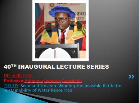 LAUTECH 40th Inaugural Lecture Series