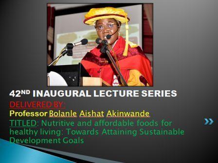 LAUTECH 42nd Inaugural Lecture Series