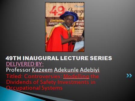 LAUTECH 49th Inaugural Lecture Series