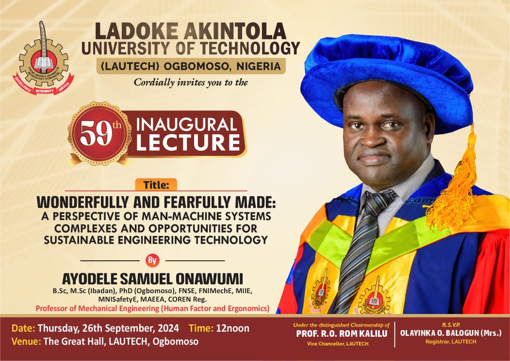 LAUTECH 59th Inaugural Lecture Series