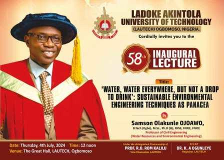 LAUTECH 58th Inaugural Lecture Series